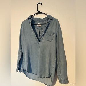 Loft long sleeve chambray shirt size XS